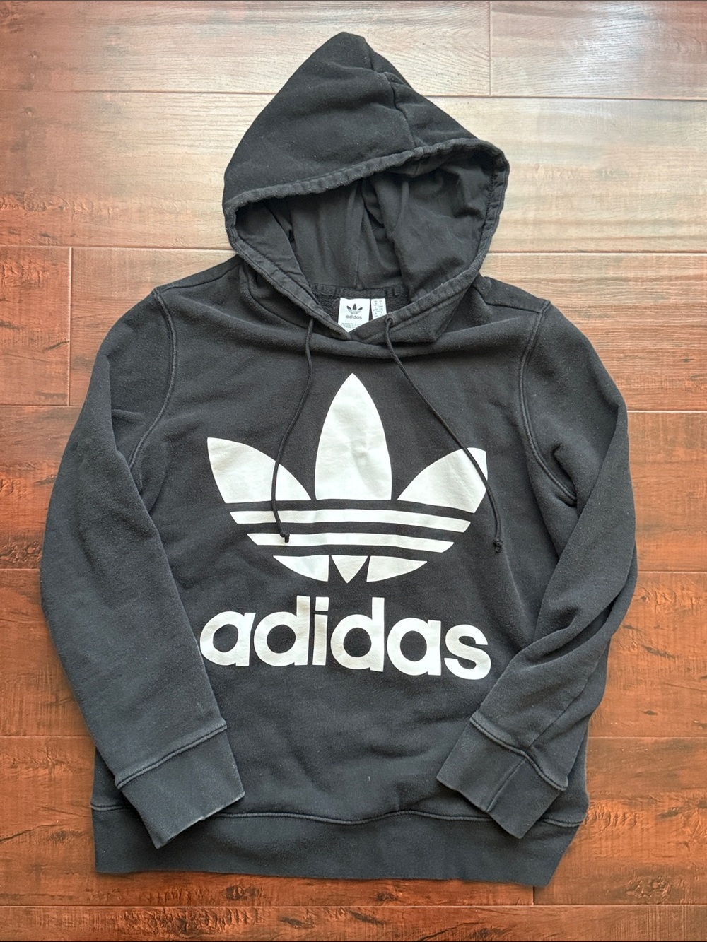 Adidas Black Vintage Wash Hoodie